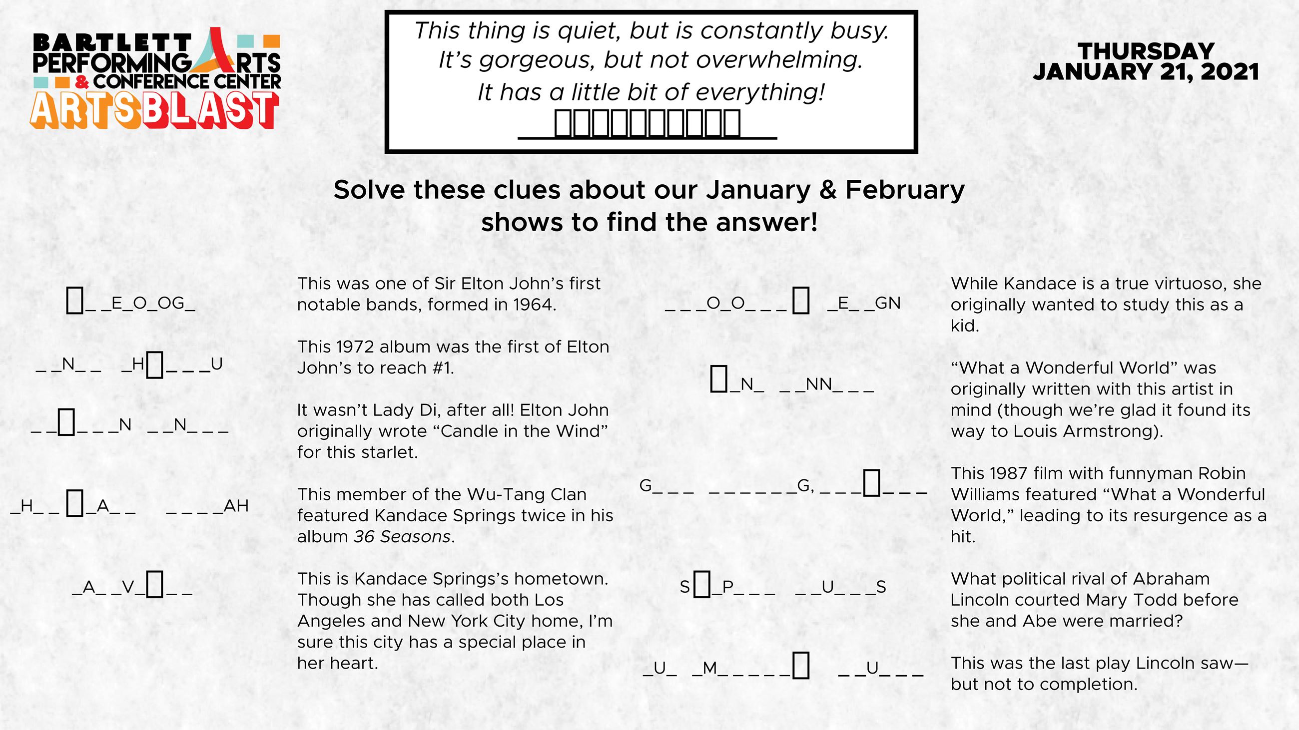 Complete the Word Hints