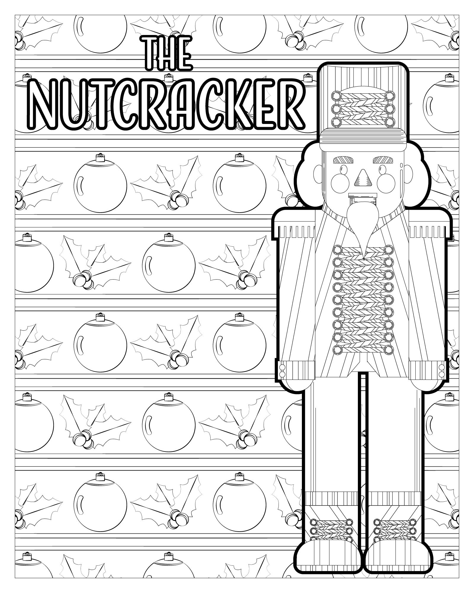 nutcracker coloring page-01